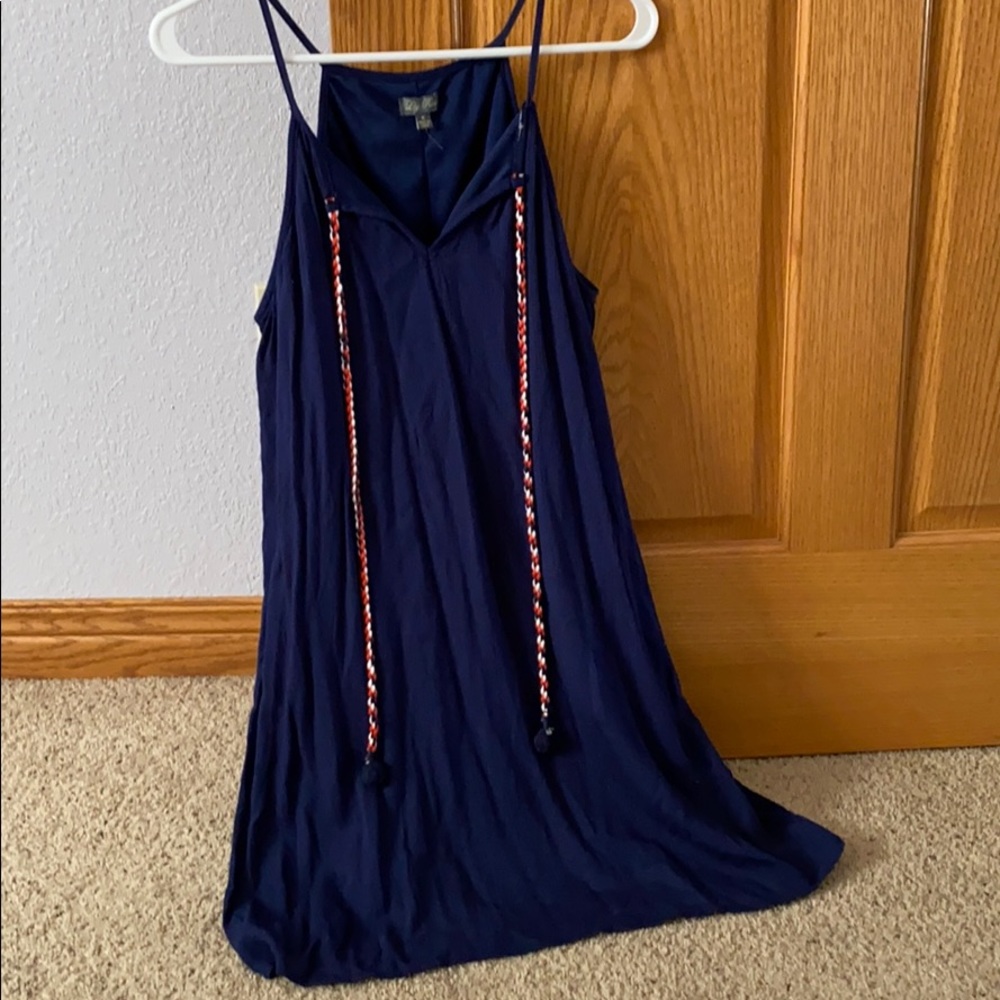 Navy blue casual dress